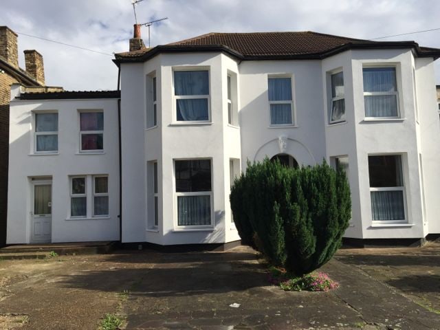 Front elevation of the Bristant Investments property at 68 Eastwood Road in Goodmayes