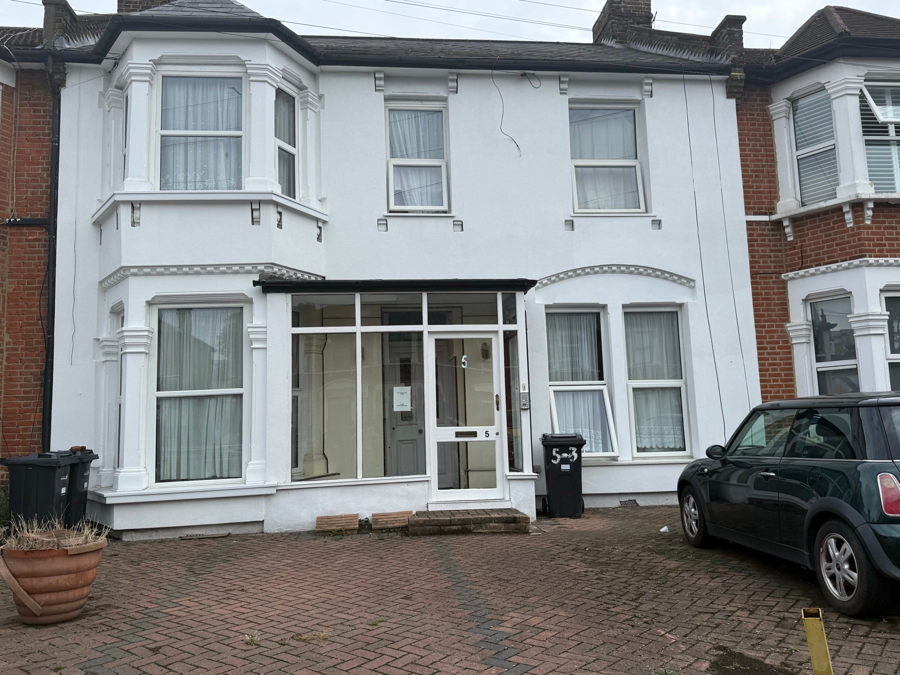 Front elevation of the Bristant Investments property at 5 Holstock Road in Ilford