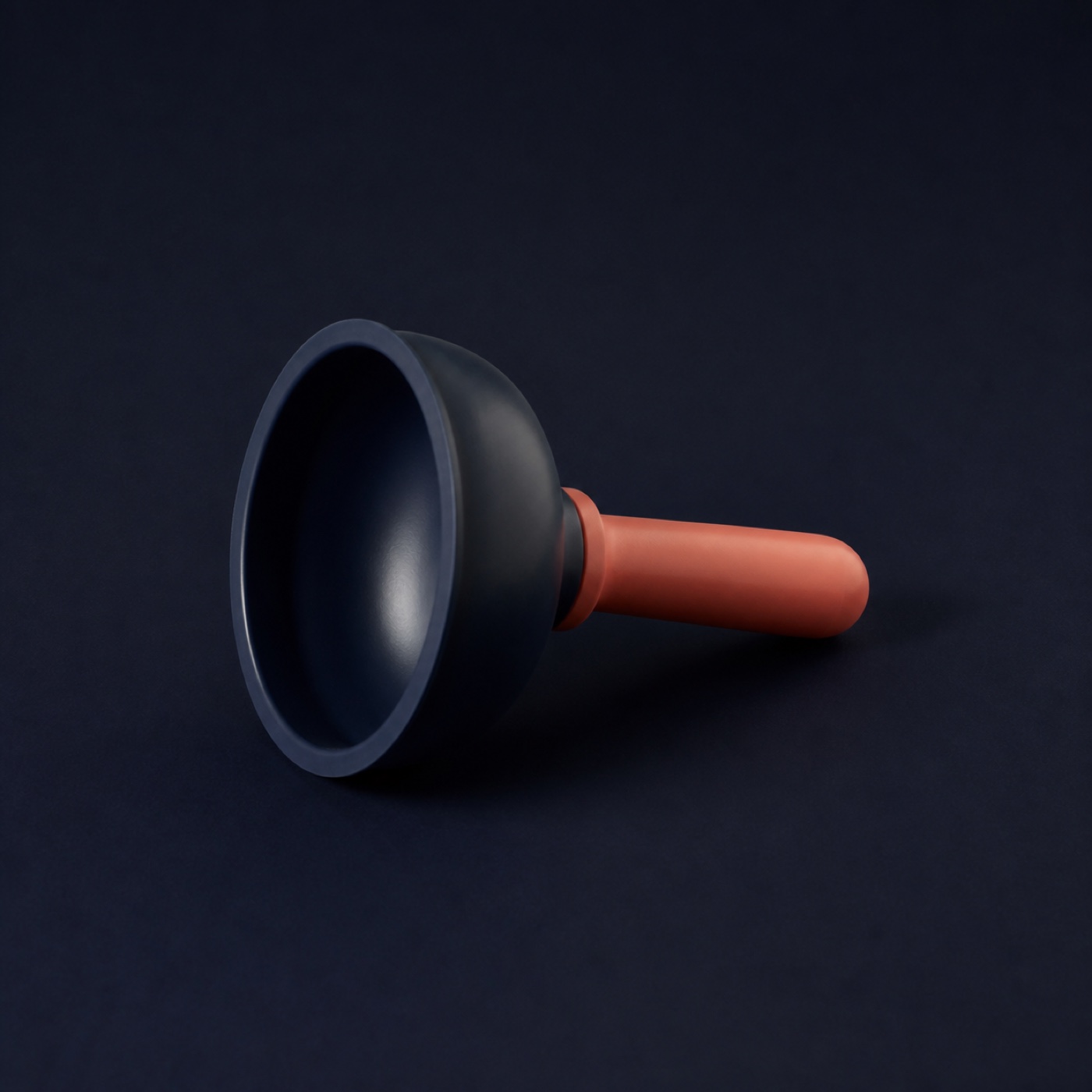 A compact manual plunger for sinks, baths and showers